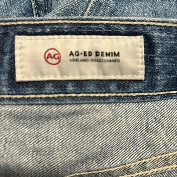 ADRIANO GOLDSCHMIED Sz 31 The Ex-Boyfriend Slim Leg High Waist Jeans Blue Denim - Picture 11 of 13